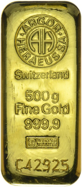 Investičné zlato 500g tehlička